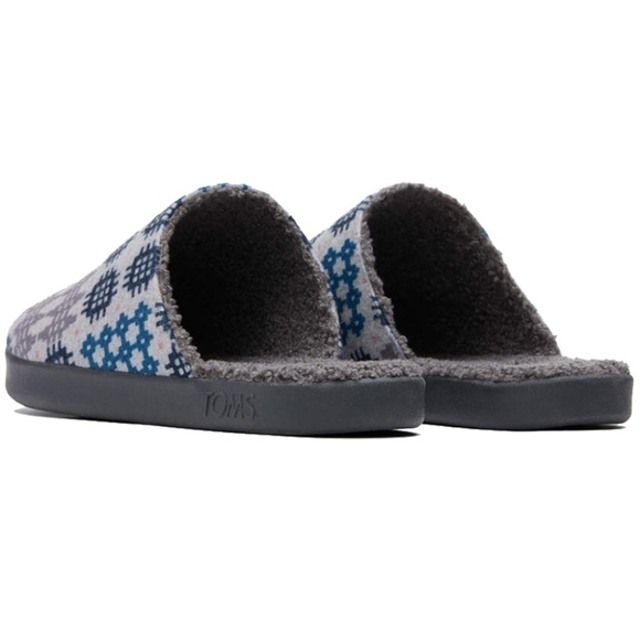 Toms Harbor Slippers Shoes Frost Grey Snowdon Repreve Ltd Edition Sherpa Footbed - Picture 3 of 9